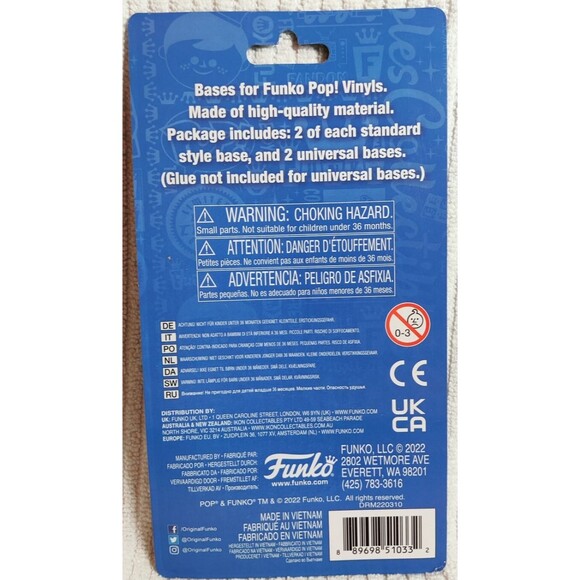 Funko Pop! Stand Bases - Clear, Pack of 10 (FUN51033) NEW - Picture 2 of 6